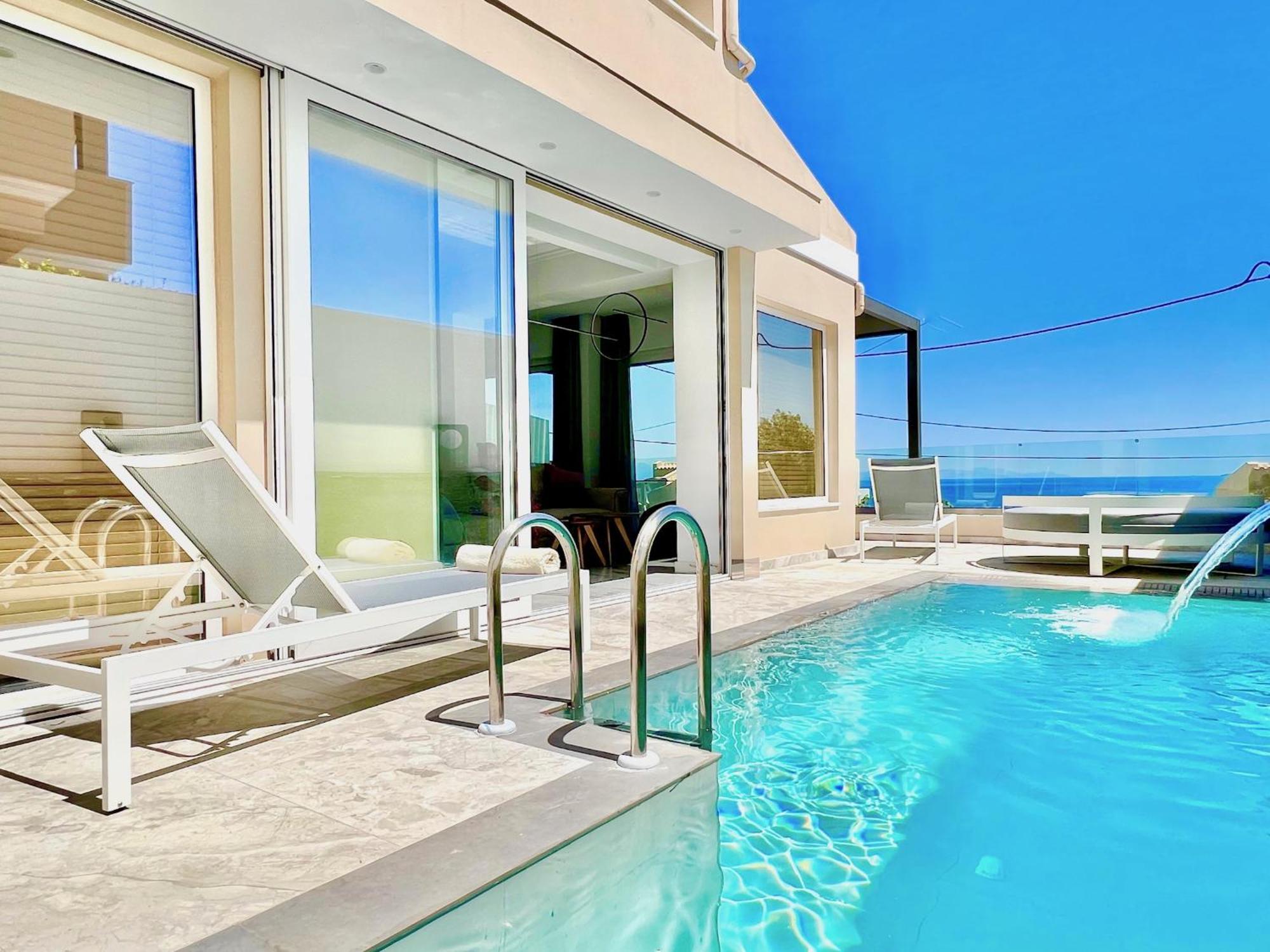 Luxury Villa Barbati Sun With Private Pool By Dadovillas エクステリア 写真